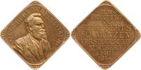 Nürnberg, Stadt Kleine Bronzeklippe von Lauer, auf den Numismatiker C.F. Gebert und seine 50. Münzauktion -
