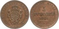 Sachsen, Königreich 5 Pfennig Johann, 1854 - 1873 -