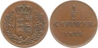 Württemberg, Königreich Cu 1/2 Kreuzer Wilhelm I., 1816 - 1864 -