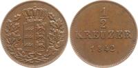 Württemberg, Königreich Cu 1/2 Kreuzer Wilhelm I., 1816 - 1864 -