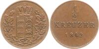Württemberg, Königreich Cu 1/2 Kreuzer Wilhelm I., 1816 - 1864 -