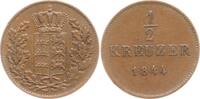 Württemberg, Königreich Cu 1/2 Kreuzer Wilhelm I., 1816 - 1864 -