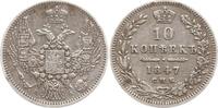 Russland 10 Kopeken Nikolaus I., 1825 - 1855, St. Petersburg -