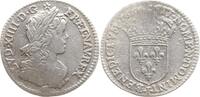 Frankreich, Königreich 1/12 Ecu à la mèche longue Ludwig XIV., 1643 - 1715, Limoges -