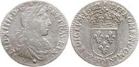 Frankreich, Königreich 1/12 Ecu au buste juvénile Ludwig XIV., 1643 - 1715, Lyon -