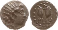 Caria - Rhodos Diobol Helioskopf n.l. / 2 Rosenknospen zwischen P O -