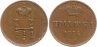 Russland Polushka (1/4 Kopeke) Nikolaus I., 1825 - 1855, Ekaterinburg -