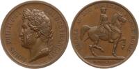 Frankreich, Königreich Bronzemedaille Louis Philippe I., 1830 - 1848, v. Barré, auf den Duc d'Orleans, Prince Royal -