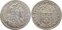 Frankreich, Königreich 1/12 Ecu au buste juvénile Ludwig XIV., 1643 - 1715, Rouen -