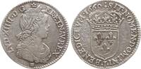 Frankreich, Königreich 1/12 Ecu à la mèche longue Ludwig XIV., 1643 - 1715, Limoges -