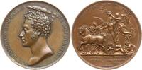 Frankreich, Königreich Bronzemedaille v. Gayrard, Louis Antoine d'Artois Duc d'Angouleme, auf den Sieg bei Trocadero -