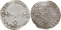 Frankreich, Königreich 1/4 Ecu Charles X., 1589 - 1596, Dinan -