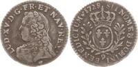 Frankreich, Königreich 1/20 Ecu aux branches d'olivier (6 sols) Ludwig XV., 1715 - 1774, Rennes -