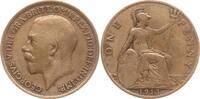 Großbritannien Penny George V., 1910 - 1936 -