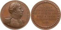 Frankreich, Königreich Große Bronzemedaille v. Caunois, Tod Maximilien Foy, 1775 - 1825, General Napoleons und Staatsmann -