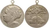 Niederlande, Königreich Tragbare Messingmedaille Wilhelmina, 1890 - 1948, 25. Kronjubiläum -