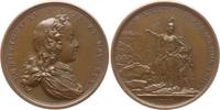 Frankreich, Königreich Bronzemedaille Ludwig XV., 1715 - 1774, v. Le Blanc und Du Vivier, auf die Erziehung des Königs -