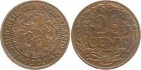 Niederlande, Königreich 2 1/2 Cent Wilhelmina, 1890 - 1948 -