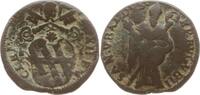 Vatikan, Umbrien, Stadt Gubbio Quattrino Clemens XII., 1730 - 1740, St. Ubaldus, SAN VBALDVS EP EVGV BII -