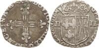 Frankreich, Königreich 1/4 Ecu de Navarre Ludwig XIII., 1610 - 1643, St. Palais -