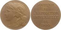 Frankreich, 3. Republik Bronzemedaille von Daniel Dupuis, Exposition Universelle, Weltausstellung Paris -