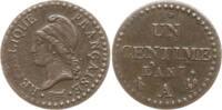 Frankreich 1 Centime An 7 A Directoire, 1795 - 1799, Paris TTB, min. Prägeschwäche