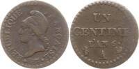 Frankreich 1 Centime Directoire, 1795 - 1799, Paris -