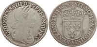 Frankreich, Königreich 1/4 Ecu 2e poincon de Warin Ludwig XIII., 1610 - 1643, Paris -