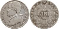 Vatikan 2 Lire Pius IX., 1846 - 1878 -