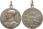 Casa Savoia, Haus Savoyen Tragbare Silbermedaille Auf das überstandene Attentat auf Kronprinz Umberto II. in Brüssel -
