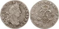 Frankreich, Königreich 4 sols aux 2 L Ludwig XIV., 1643 - 1715, La Rochelle -