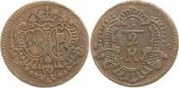 Würzburg, Bistum Cu 1/2 Kreuzer Adam Friedrich von Seinsheim, 1755-1779 -