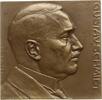 Österreich - Böhmen Einseitige Bronzeplakette v. Jan Cejka, a.d. Komponisten u. Militärkapellmeister Gustav Schmidt, 1865-1931 -
