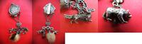Deutschland / Bayern / Trachtenschmuck Trachtenschmuck Silber - Charivari Brosche mit Taler Patrona Bavariae + Anhänger -