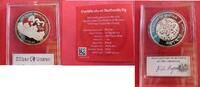 Bhutan 50 Ngultrum Silberunze - 375 Years Tashichho Dzong - nur 2500 Expl. ! selten -