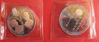 Japan große Silbermedaille Medail - silver - First Visit of an Emperor outside Japan -