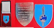 Militär / Europa Abzeichen Association Européenne des Sous-Officiers de Réserve - AESOR - Militaire -