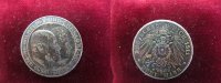 Württemberg 3 Mark Wilhlem II., zur Silberhochzeit mit Charlotte, Jg.177a -