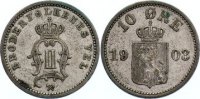 Norwegen 10 Öre 1 Oskar II. 1872-1905. -