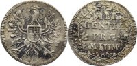 Brandenburg-Ansbach Silberne Schulprämie in 4 Kreuzer Größe 173 Karl Wilhelm Friedrich 1729-1757. -