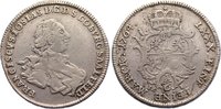 Sachsen-Coburg-Saalfeld 1/6 Taler Franz Josias 1745-1764. -