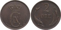 Dänemark Cu 2 Öre 1 Christian IX. 1863-1906. -