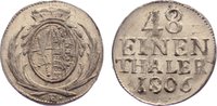 Sachsen-Albertinische Linie 1/48 Taler 1806 H Friedrich August I. 1806-1827. min. Schrötlingsfehler, SPL
