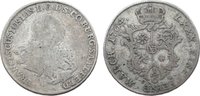 Sachsen-Coburg-Saalfeld 1/6 Taler Franz Josias 1745-1764. -