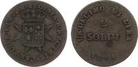 Italien-Florenz Cu 2 Soldi Carl Ludwig und Maria Louisa 1803-1807. -