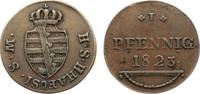 Sachsen-Hildburghausen Cu Pfennig Friedrich 1784-1826. -