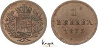 Bayern Cu Heller Maximilian II. 1848-1864. -