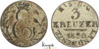 Sachsen-Coburg-Gotha 3 Kreuzer Ernst I. 1826-1844. -