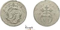 Sachsen-Coburg-Saalfeld 6 Pfennig Franz Josias 1745-1764. -