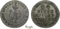 Sachsen-Coburg-Saalfeld 1/24 Taler Franz Josias 1745-1764. -